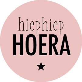 Hiep hiep hoera | Roze - 10 stuks