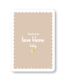 Kaart | Welkom lieve kleine baby