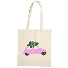 Katoenen tas | Kerst auto