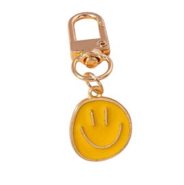 Smiley sleutelhanger | Geel