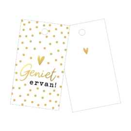 Cadeaulabel | Geniet ervan! - 5 stuks