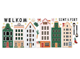 Raamstickers XL | Welkom Sint & Piet