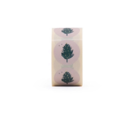 Christmas tree | Groen / roze - 12 stuks