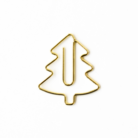 Clip | Kerstboom | Goud - 4 stuks