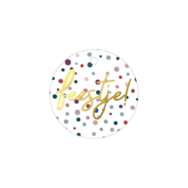 Cadeaulabel | Feestje! - 5 stuks