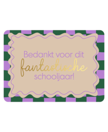 Kaart | Bedankt voor dit fantastische schooljaar!