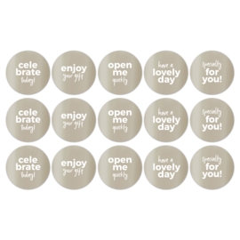 Stickers | Assorti | Champagne - 10 stuks