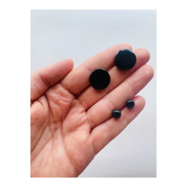 ear studs - black