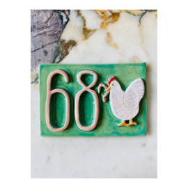 huisnummer (1 of 2 cijfers) op maat