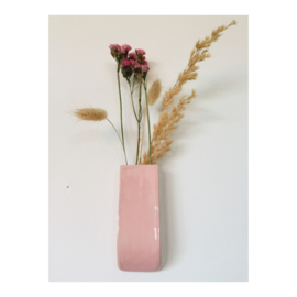 wall vase - light pink