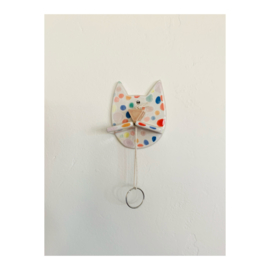 key holder - speckled cat