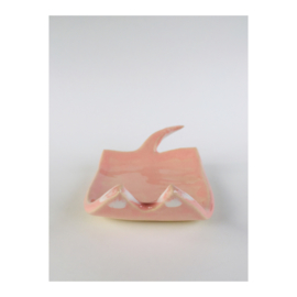 tea light holder - light pink cat