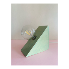 bookend lamp - green
