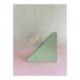 bookend lamp - green