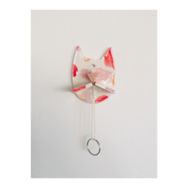 key holder - spotted cat