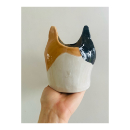 flowerpot/vase - cat