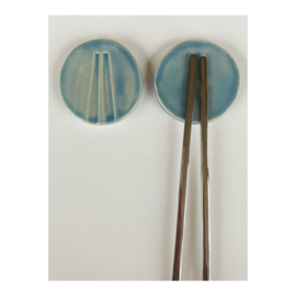 set chopstick holders - light blue