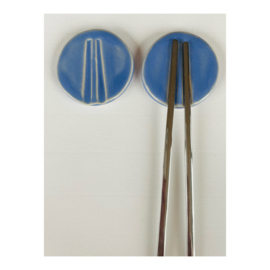 set chopstick holders - cornflower