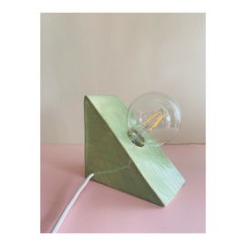 bookend lamp - green