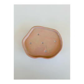 soap dish - whimsical, light pink