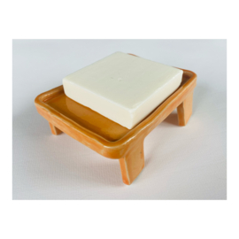 soap dish - rectangle, orange