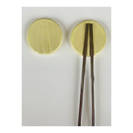 set chopstick holders - light yellow