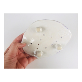 soap dish - light purple, shell