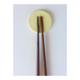 set chopstick holders - light yellow