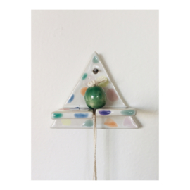 key holder - triangle speckled