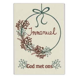 Ansichtkaart kerst: Immanuel