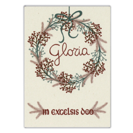 Ansichtkaart kerst: Gloria in excelsis deo