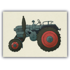 Ansichtkaart Oldtimer tractor (Lanz Bulldog D2206)