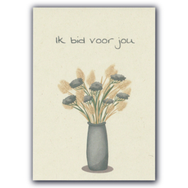 Ansichtkaart Ik bid voor jou