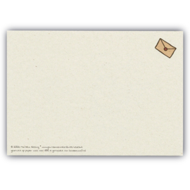 Ansichtkaart Een dikke knuffel door de brievenbus