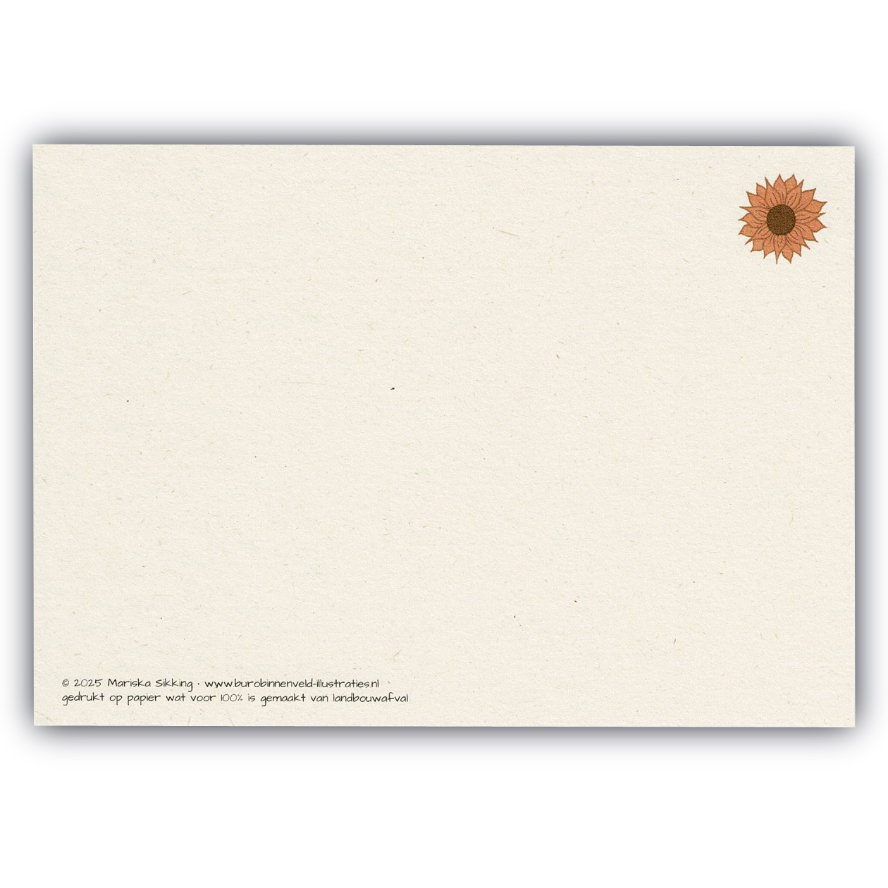Ansichtkaart Kan met zonnebloemen