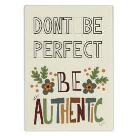 Mini-poster Don't be perfect
