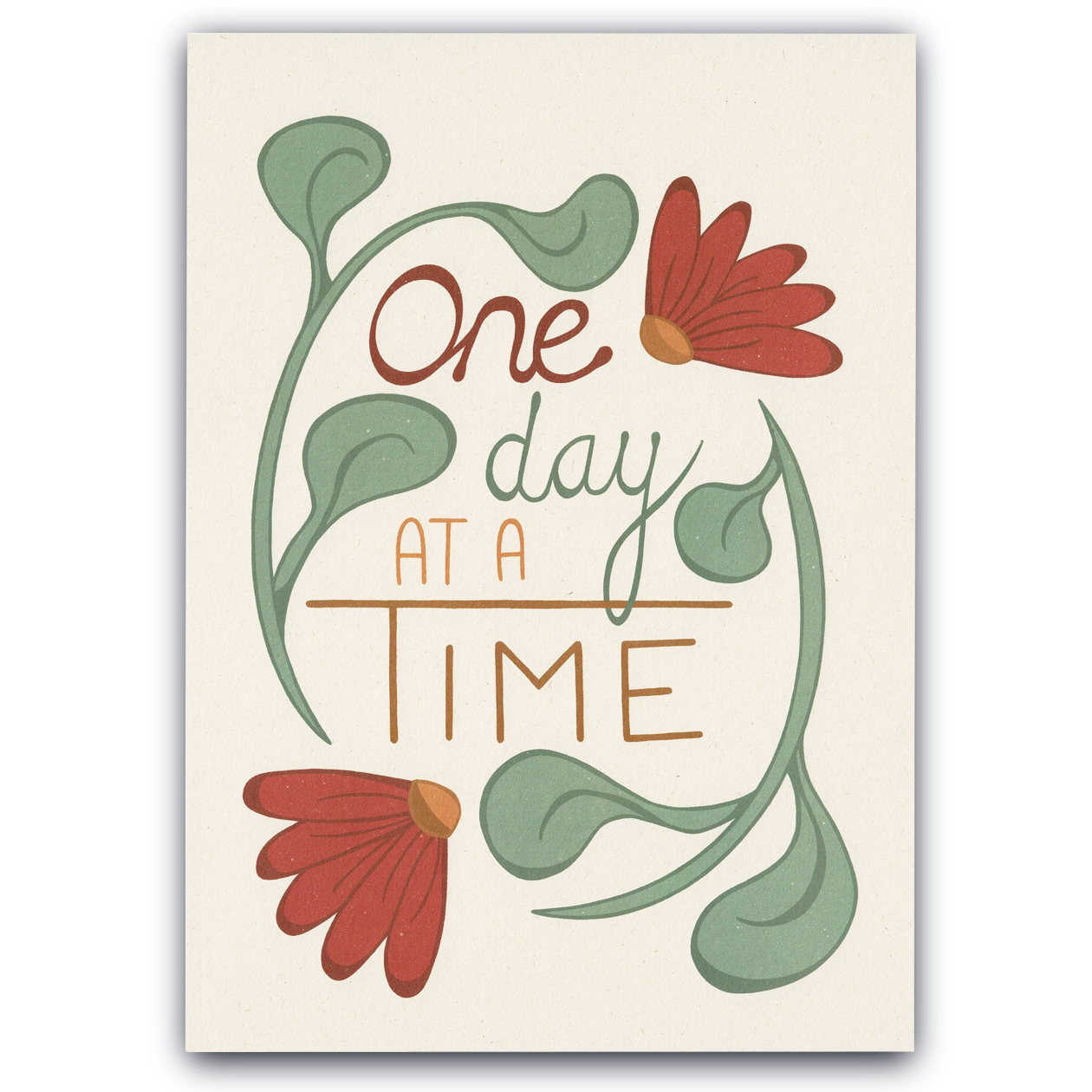 Poster (A4) One day at a time