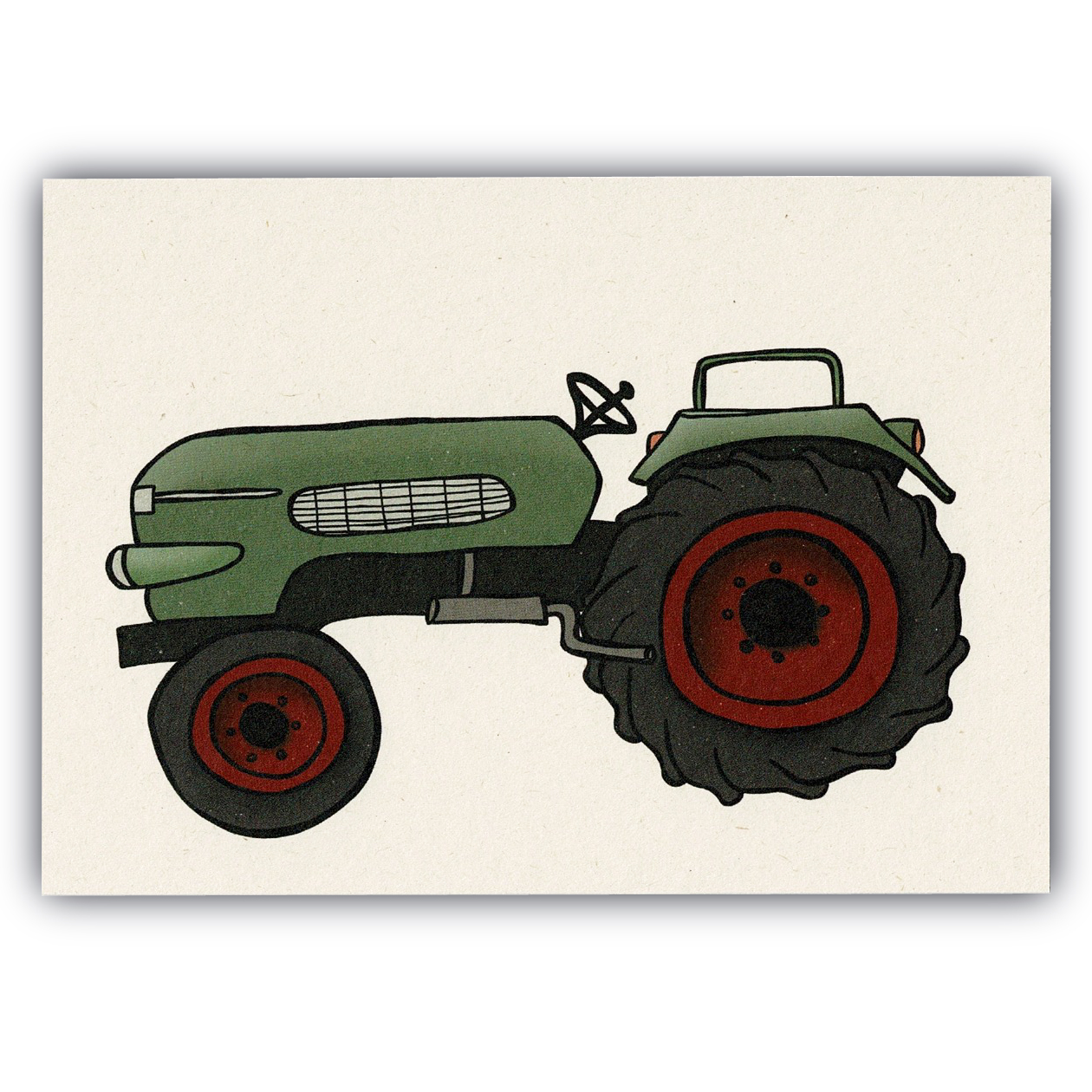 Ansichtkaart Oldtimer tractor (Fendt Farmer 2)