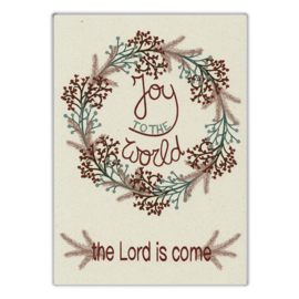 Ansichtkaart kerst: Joy to the world
