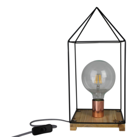 House lamp zwart metaal -Housevitamin