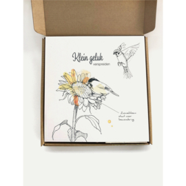 Vogelcadeau doosje 'Klein Geluk'