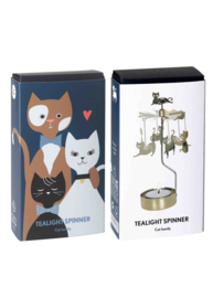 TEALIGHT spinner cat family