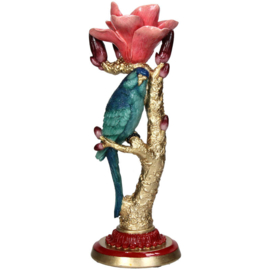 Kandelaar vogel blauw bloem