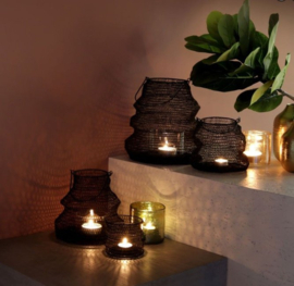 Windlicht zwart opvouwbaar- GUSTA