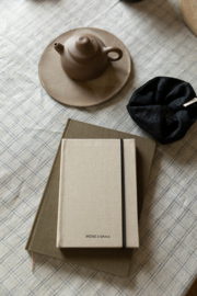 Notebook linen seashell - Monk & Anna