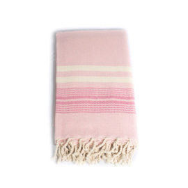 Hamamdoek, scrub & zeep tricolor roze - Made at Hand