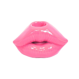 Kandelaar Lips neon roze -Housevitamin