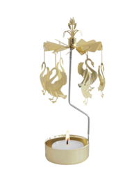 TEALIGHT spinner zwanen