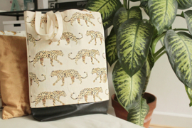 Tote bag leopard - Annet Weelink Design