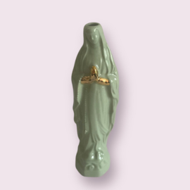 Maria vaasje gouden handjes  groen
